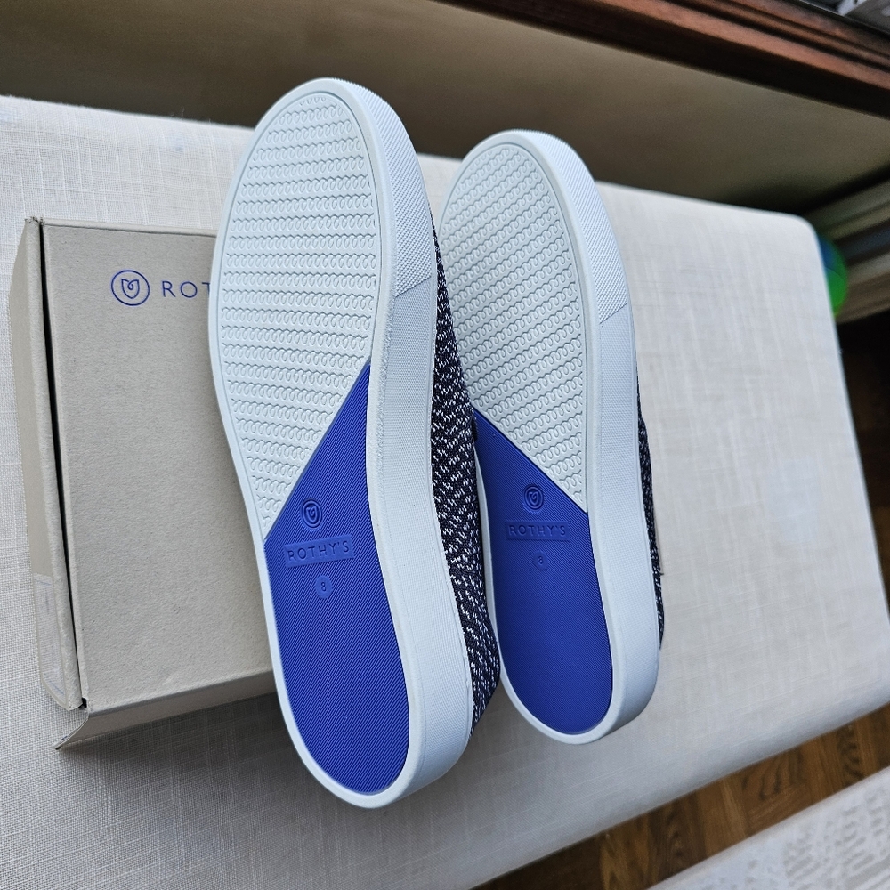 New! Rothy's Sz 8 Maritime Gradient Blue Sneakers Flats Shoes Rothys - Picture 5 of 14